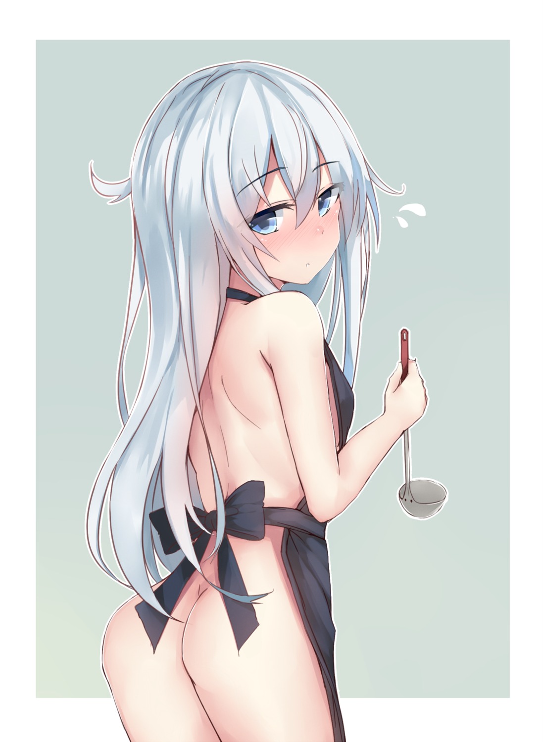 Kure Kure Ng Kantai Collection Hibiki Kancolle Ass Naked Apron